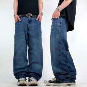 Vintage y2k faded stonewash grunge archive skater baggy wide leg jeans